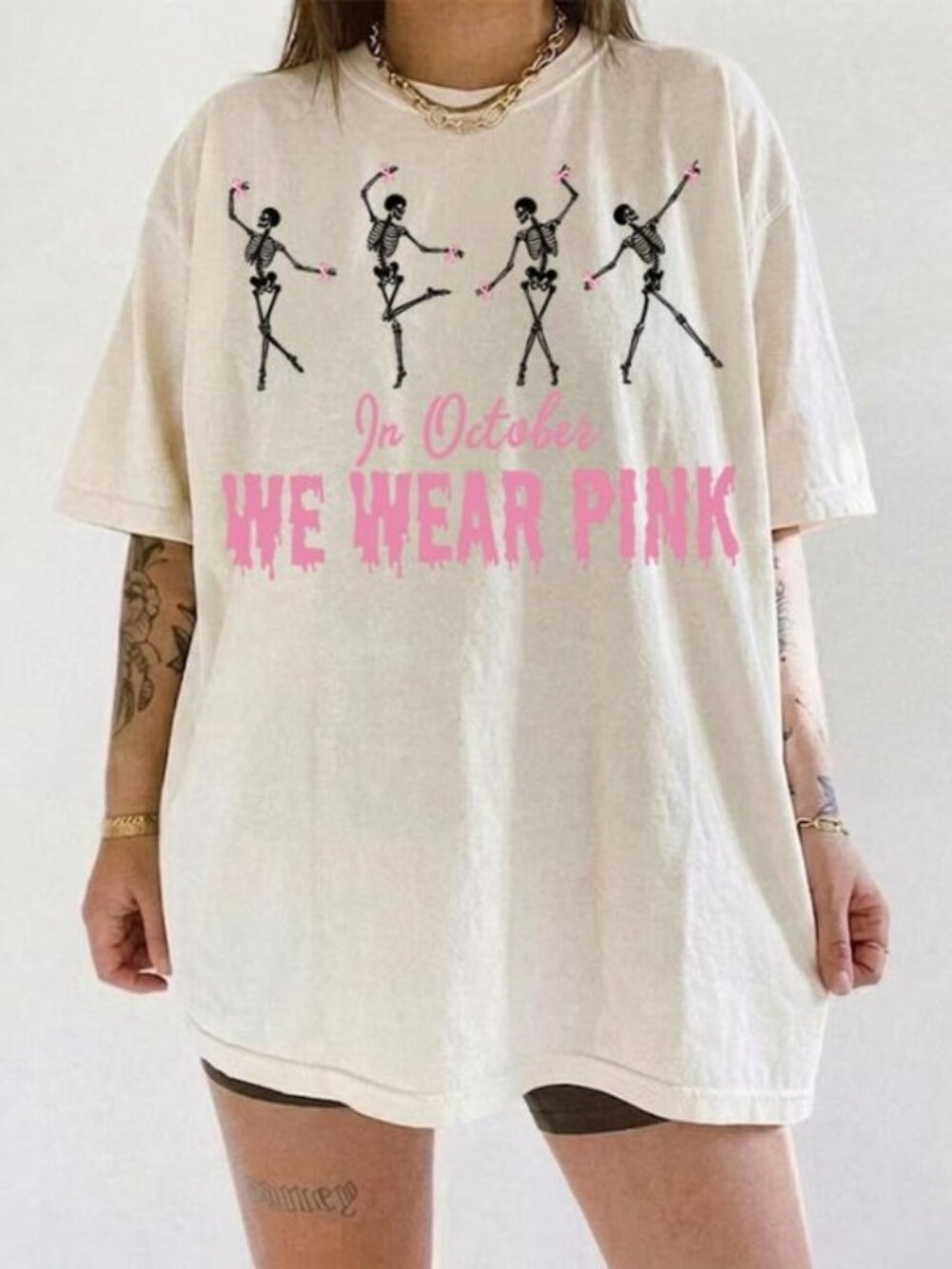 Dancing Skeleton shirt, Breast Cancer Shirt